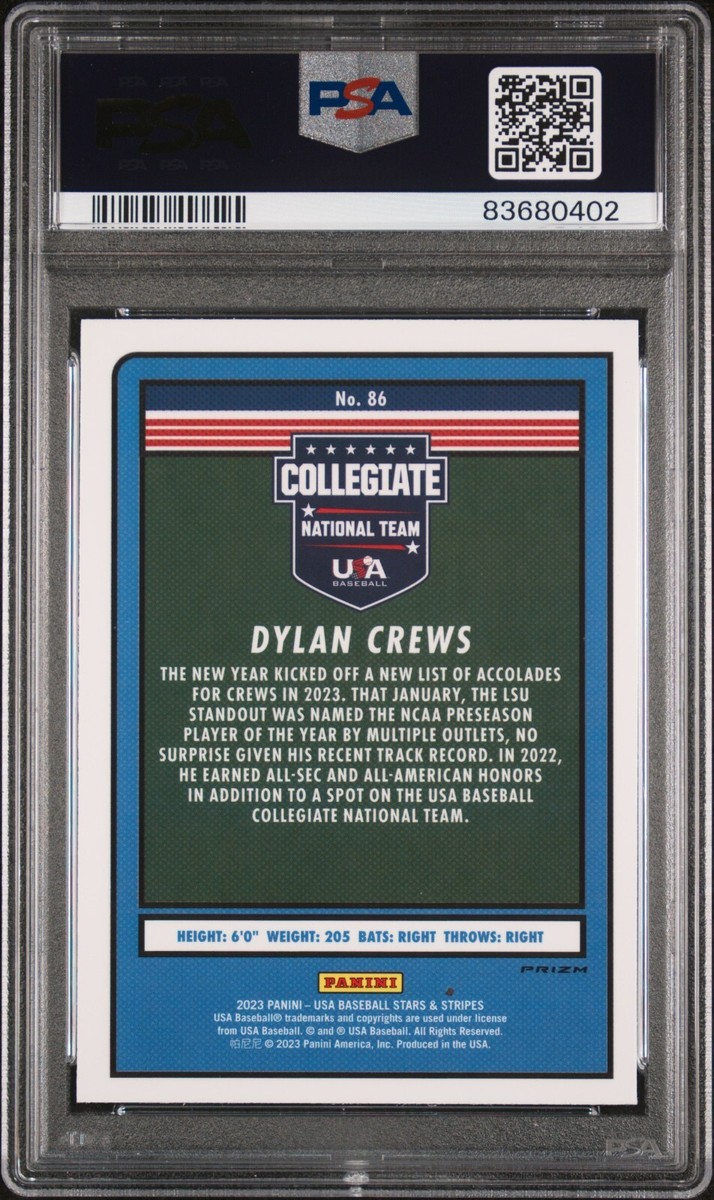 2023 Panini USA Baseball Stars & Stripes - #86 Dylan Crews