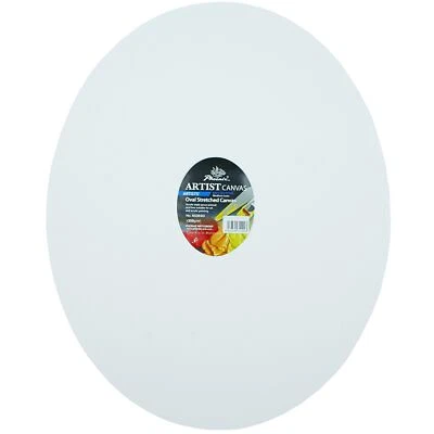 PHOENIX Leinwand Oval Gemälde 40 x 50 cm - dreifach grundiert, 350 g/m²