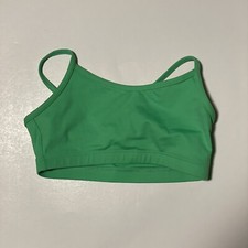 Capezio Camisole Bra Top Size L/CH Green TB102C