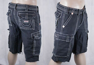 religion true cargo shorts isaac faded natural brand