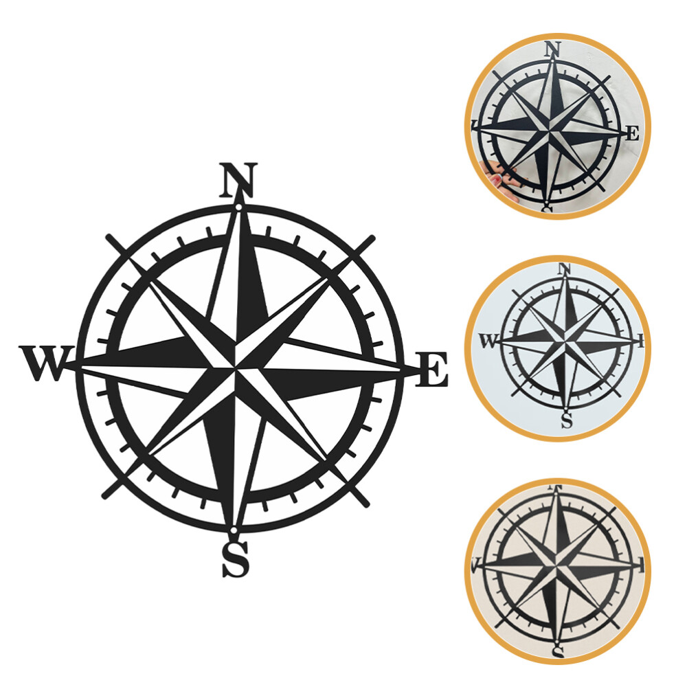 Compass Shaped Decor Outdoor Indoor Craft Wall Art Craft Compass Wall