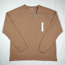 NWT Goodfellow XL Standard Fit Crew Neck Sweater Long Sleeve Pullover Orange