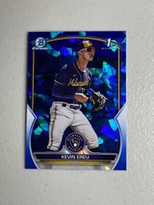 Kevin Ereu 2023 Bowman Chrome Prospects 1st Sapphire Refractor #BCP229 Brewers