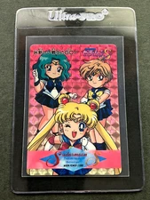 Uranus Neptune Sailor Moon Holo Rare Cards TCG Japanese Anime Manga Amada #384 A