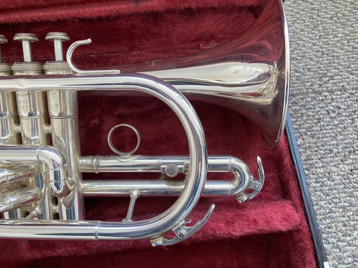 YAMAHAコルネット　YCR3330S YAMAHA YCR-3330S Silver Cornet Musical instrument Hard Case