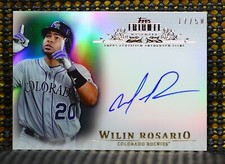 WILIN ROSARIO  -  2013 TOPPS TRIBUTE AUTOGRAPHS BLUE   #ED/50