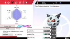 Pokemon Sword and Shield 6iv Shiny Glalie - FAST DELIVERY!