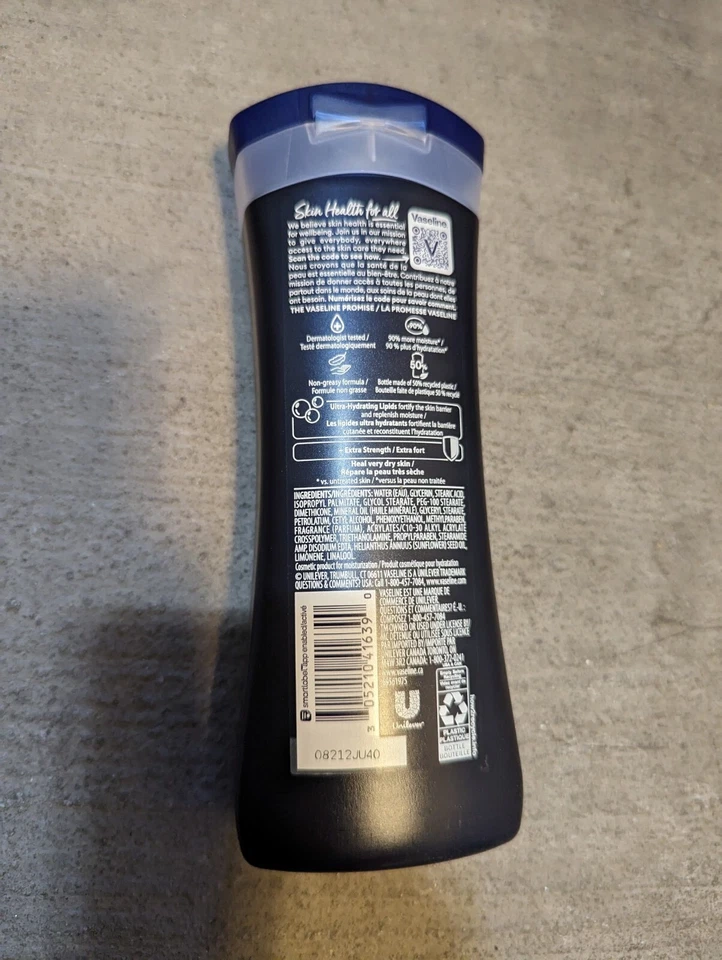 6 Pack Vaseline Men Extra Strength 3 In 1 Body Face Hand Lotion 10 fl oz each** - Image 4 of 4