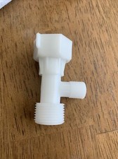 T adaptor Plastic Connector Bidet,Toilet, US 7/8 Top-bottom, 3/8 Inch Side