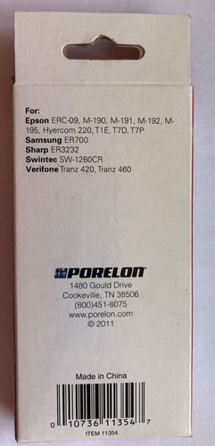Porelon POS Cash Register Purple 2 pk Ribbon Epson ERC-09 #11354 - 第 2/2 張圖片