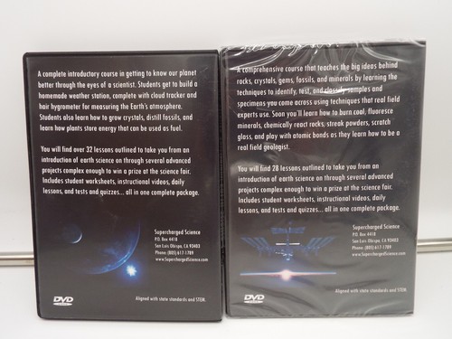 Lot 2 Ultimate Science Curriculum DVDs Earth Science 1 & 2 by Aurora Lipper - Picture 2 of 2