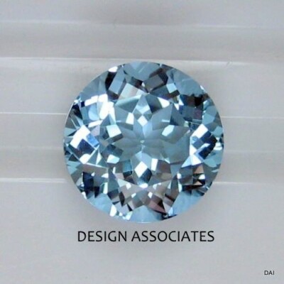 AQUAMARINE 5.5 MM ROUND CUT OUTSTANDING BLUE COLOR EARTH MINED & TREATED F-4532
