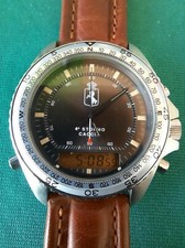 Orologio DPW "Chrono Flight" stile Bretiling Pluton 4° Stormo Caccia AMI NOS