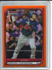 Kosuke Fukudome 2008 Bowman Chrome Orange Refractor #02/25