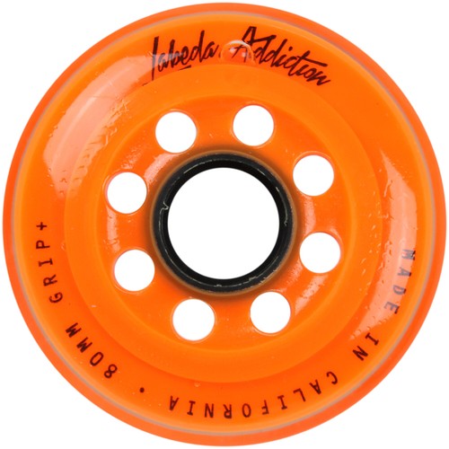 Labeda Roller Hockey Wheels Addiction White/Orange 76mm 76A 80mm 78A HILO - Picture 3 of 3