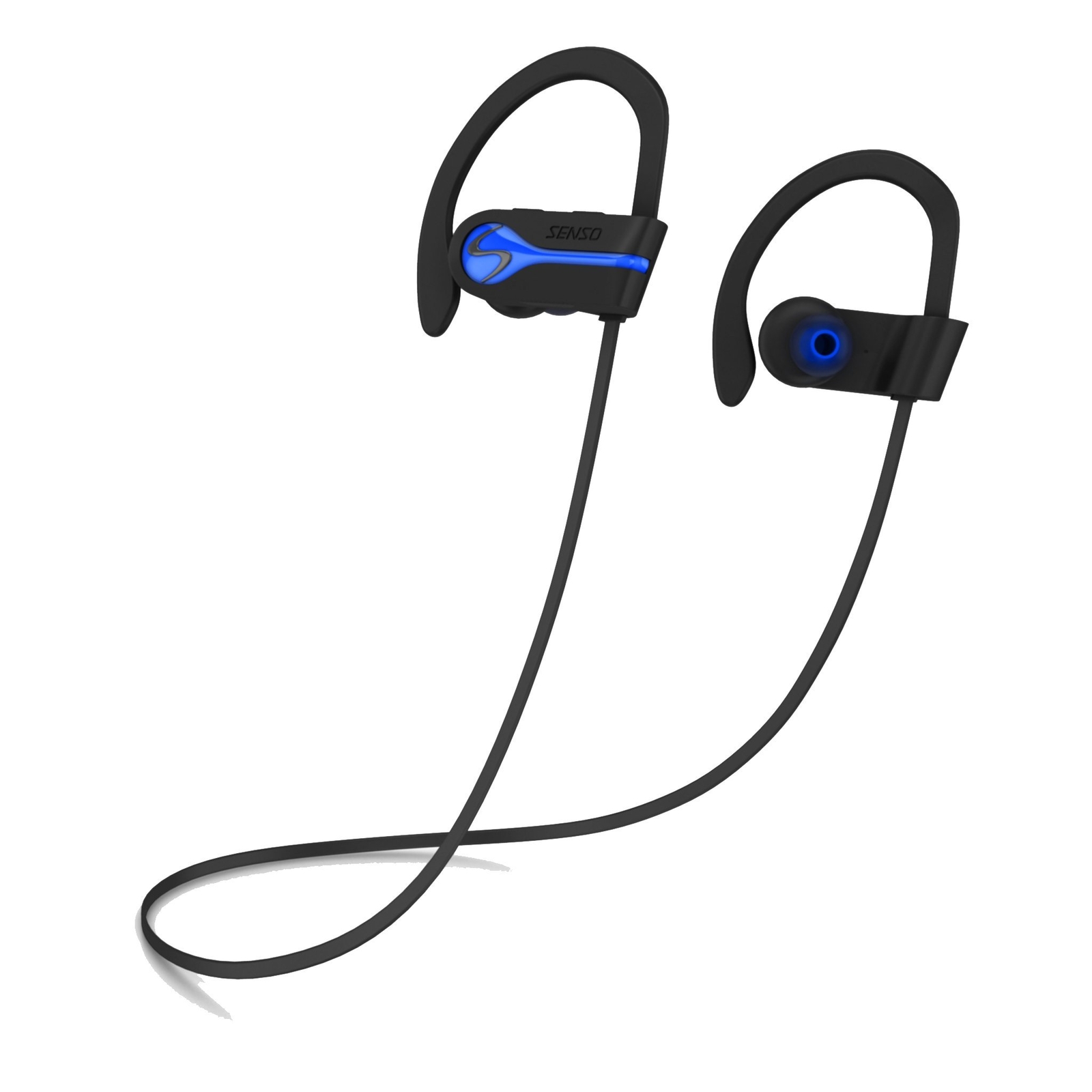 SENSO Bluetooth Wireless Headphones Best Sports Earphones w/Mic IPX7 Waterpro...