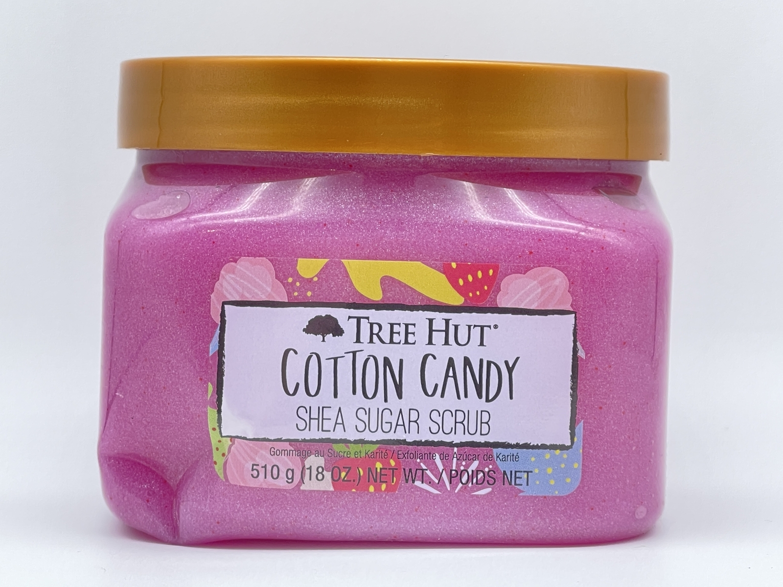 Tree Hut Cotton Candy Shea Sugar Scrub, 18 oz *DAMAGED*