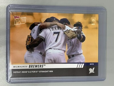 Milwaukee Brewers 2019 Topps Now Players Weekend Bonus