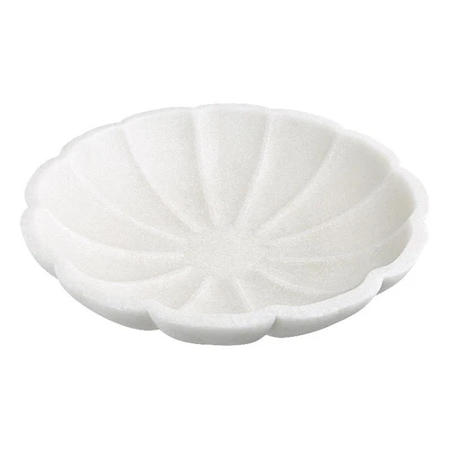 Uttermost Petal Contemporary Style Ricestone Bowl in White Finish - Picture 2 of 5