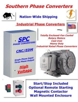 80 HP Rotary Phase Converter-Industrial CNC Grade--SOFT START MODEL
