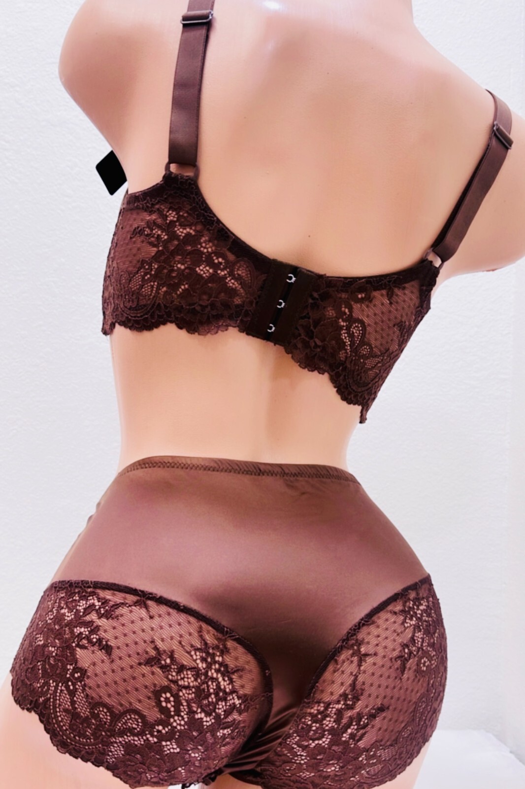 3/6 Satin UNDERWIRE FULL COVERAGE BRA WIDE STRAPS SUPPORT PANEL PLUS SIZE 34-44