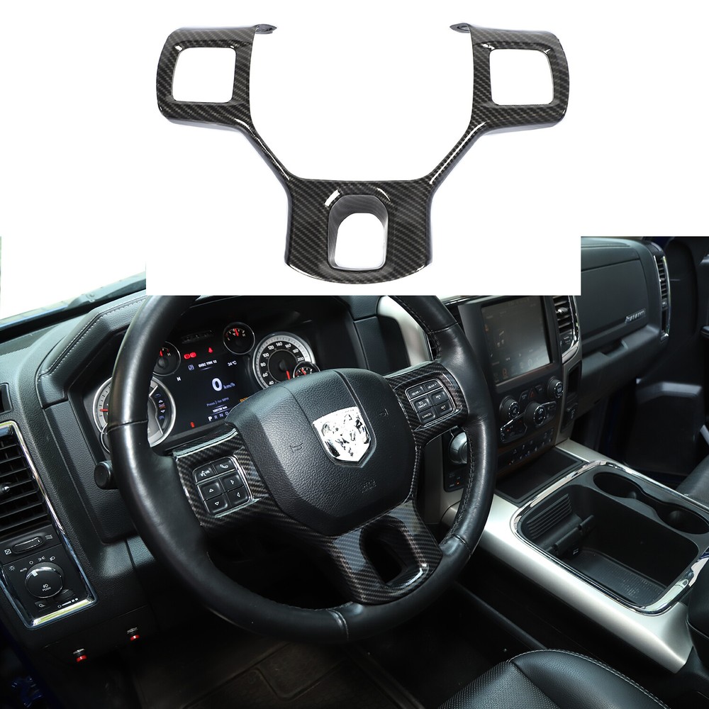 Steering Wheel Trim Interior Decoration Accessories for 2011-2018 Dodge Ram 1500