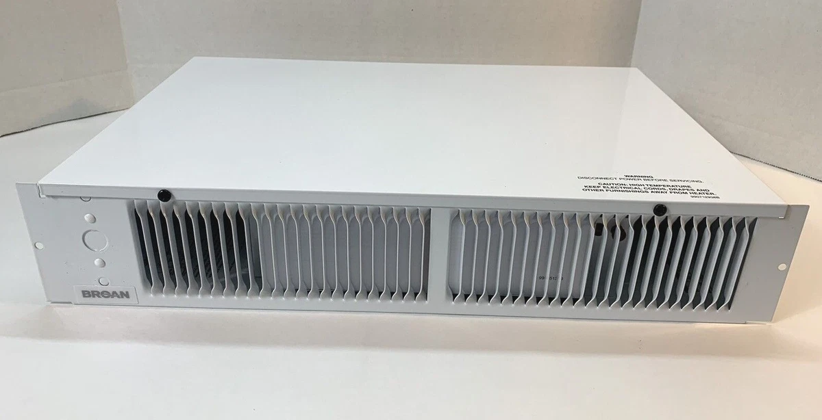Broan 114 Kickspace Fan-Forced Wall Heater Without Built-in Thermostat  White 26715022540 | eBay