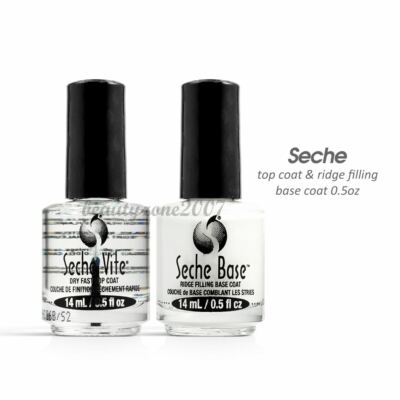 Seche Vite Dry Fast Top Coat/seche Ridge Filling Coat Duo