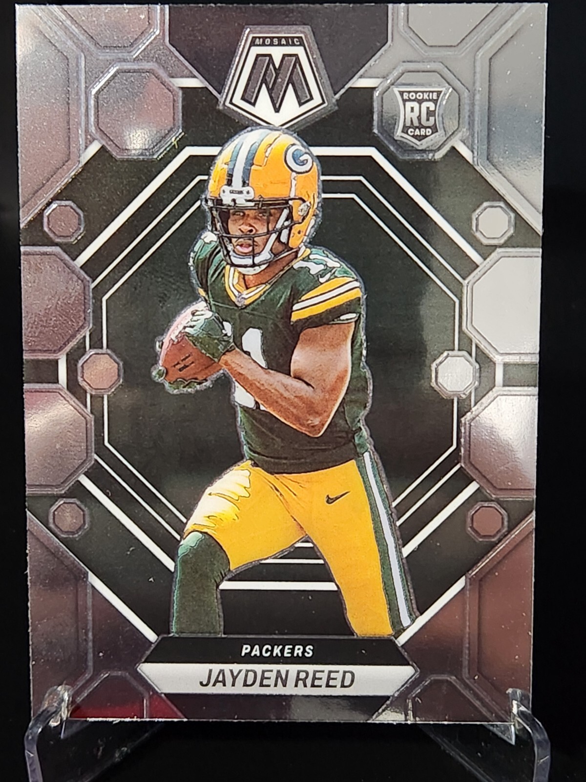 Jayden Reed rookie 2023 Panini Mosaic NFL Base RC #333 Packers Football