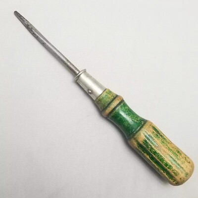 Vintage Henry Boker Wooden Handle Square Tip Screwdriver 8 Inch Made in Germany