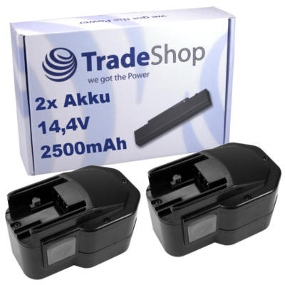 2x AKKU 14,4V 2500mAh für AEG BSB14-STX BSS-14 ZB2E14-STX SB2E14.4 T Super Torqu