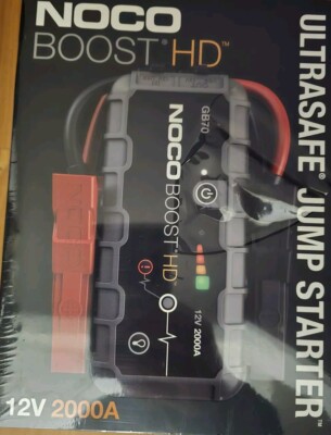 NOCO Boost HD GB70 2000A 12V UltraSafe Portable Lithium Battery Jump Starter