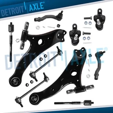 10pc Front Lower Control Arms Ball Joints Tie Rods for Toyota Camry Lexus ES300