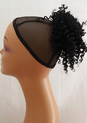 Afro Black Women Synthetic Scrunchies Kinky Curly Hairdo Bun Short Extension,5" - Picture 43 of 44
