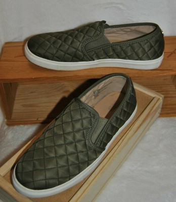 olive green slip on shoes