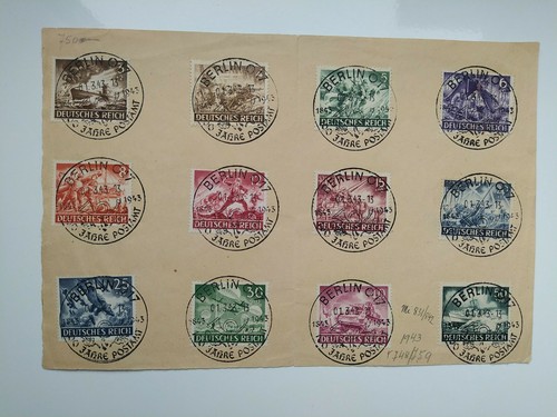 SPECIAL GERMANY MICHEL SERIES 831/842 100 YEARS OF THE BERLIN POST OFFICE 