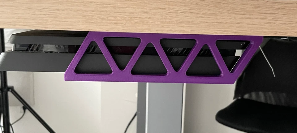 Sony PlayStation 4 PS4 Delgado Bajo Escritorio Soporte Soporte Consola Estante Set Foto 3 de 4