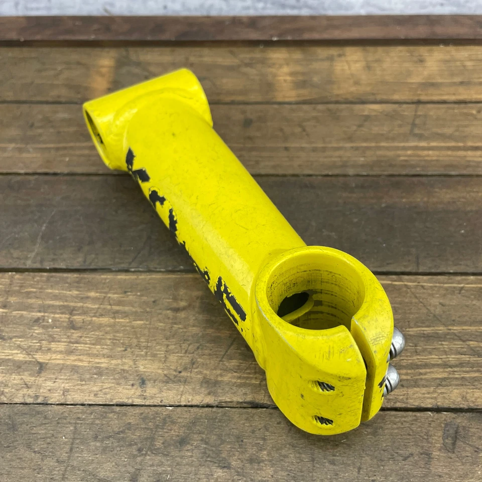 Vintage Kore Threadless Stem 1 1/8 In 135 mm 25.4 Clamp Yellow 90s MTB Aheadlite - Image 3 of 4
