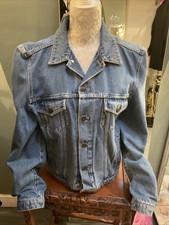 Balenciaga Women's Oversized Bell Sleeve Denim Jacket In Blue Size 34