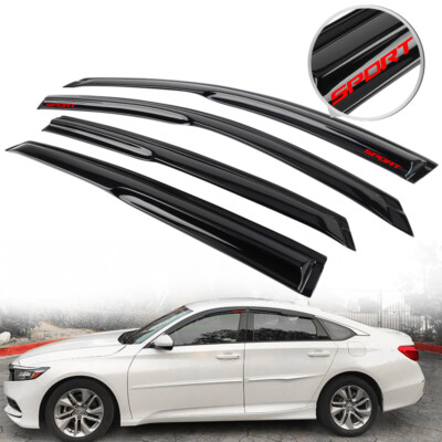 For 18-25 Honda Accord Window Visor Mugen Style Guard Out Channel Deflector 4pcs