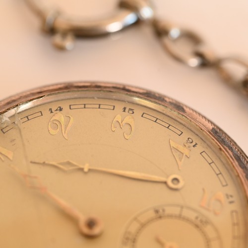 antike alte Jugendstil Art Deco 800 Silber Taschenuhr mit Kette pocket watch - Picture 4 of 10