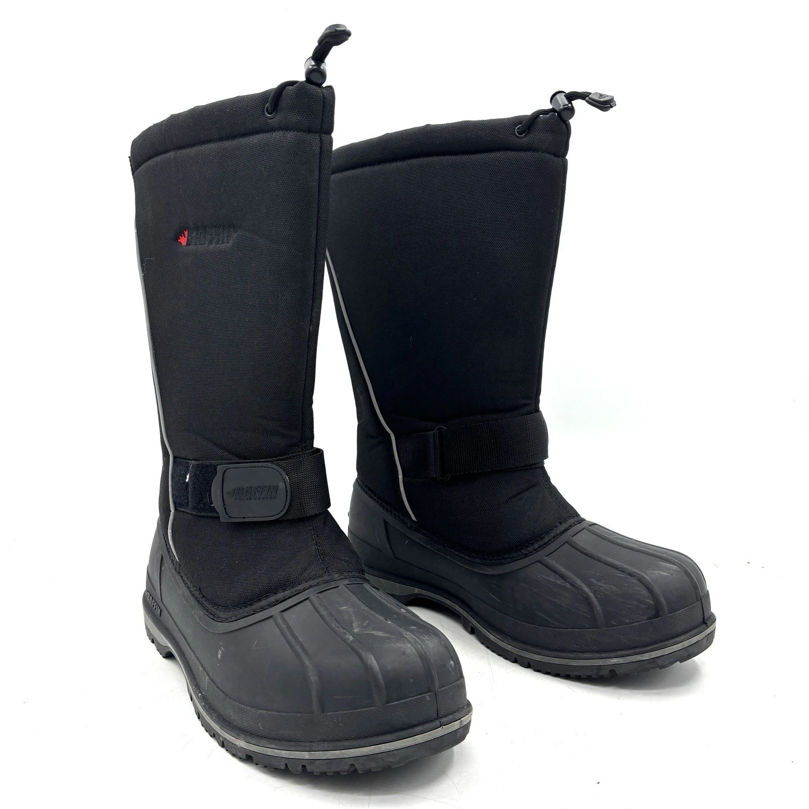 Baffin Northwest Black Lined Winter Snow Boots Men's Size 14