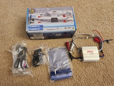 Pyle PLMRMP1A Marine Hydra 2-Channel Waterproof Amplifier Micro Power Amp #JJ