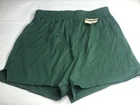 NWOT NOS Vintage 90s Y2K Soffe Green Cotton Polyester Cheer Gym Shorts Large