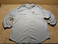 MCR FR Safety Shirt Mens 3X Summit Breeze Vented Long Sleeve Button Down Cat