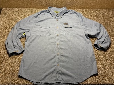 MCR FR Safety Shirt Mens 3X Summit Breeze Vented Long Sleeve Button Down Cat