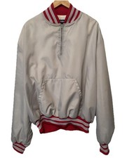 VTG 80's Pullover Half Zip Men's Windbreaker Athletic Made In USA 2XL