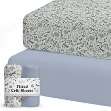 Crib Sheets for Boys  Girls   2 Pack Fitted Baby Crib Sheets Neutral for Sta...