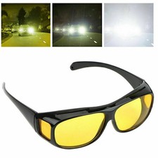 Unisex Sunglasses UV Protection Sports Mirror Polarized Night Vision Yellow Film