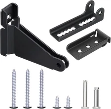 Door Closer Bracket, Reinforced Repair Jamb Bracket Compatible with Door Black